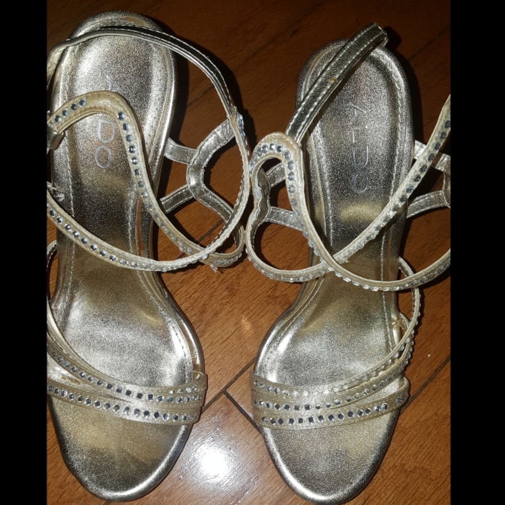 Gold Aldo Stilettos size 38
